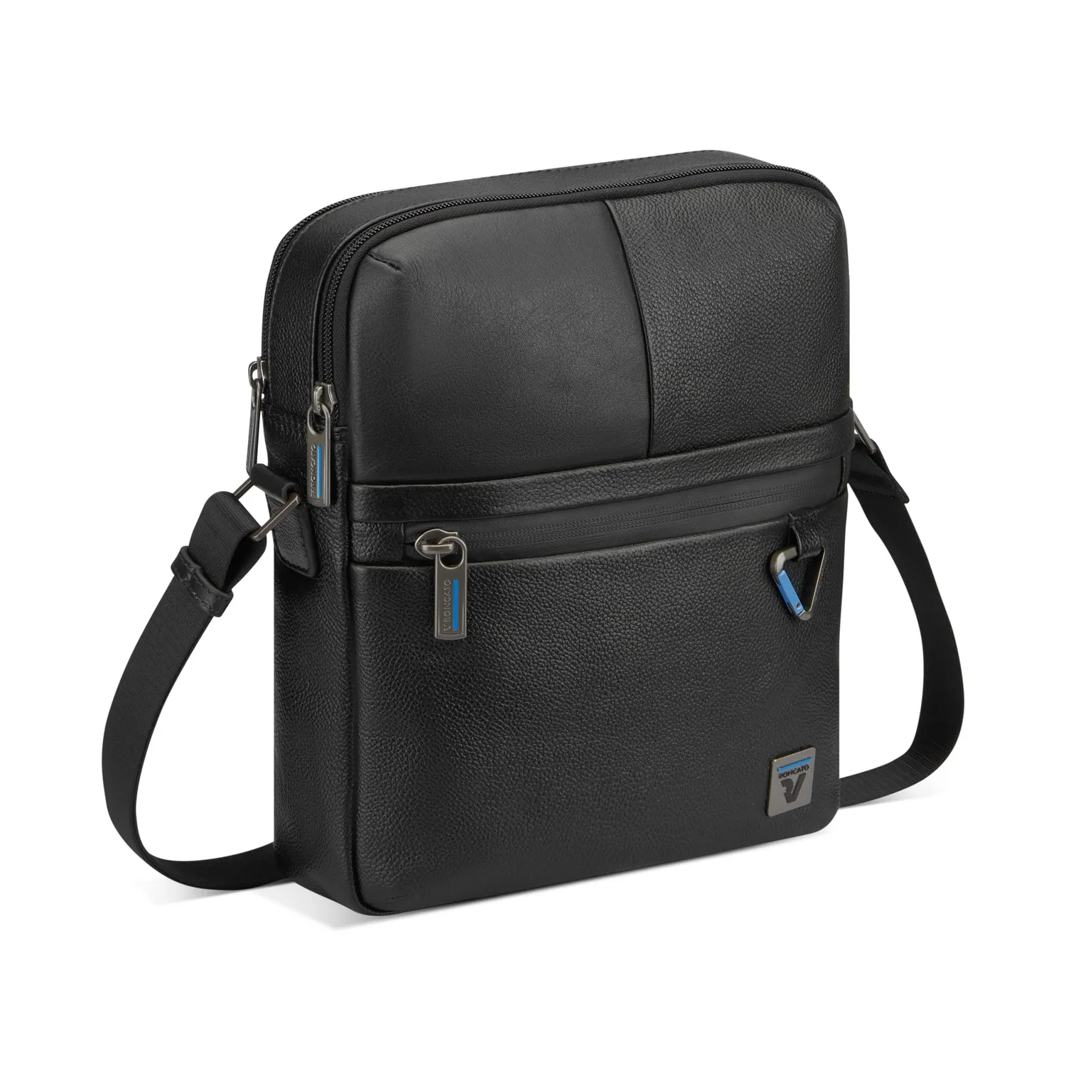 Roncato Trial DLX Borsello Uomo Nero Vera Pelle