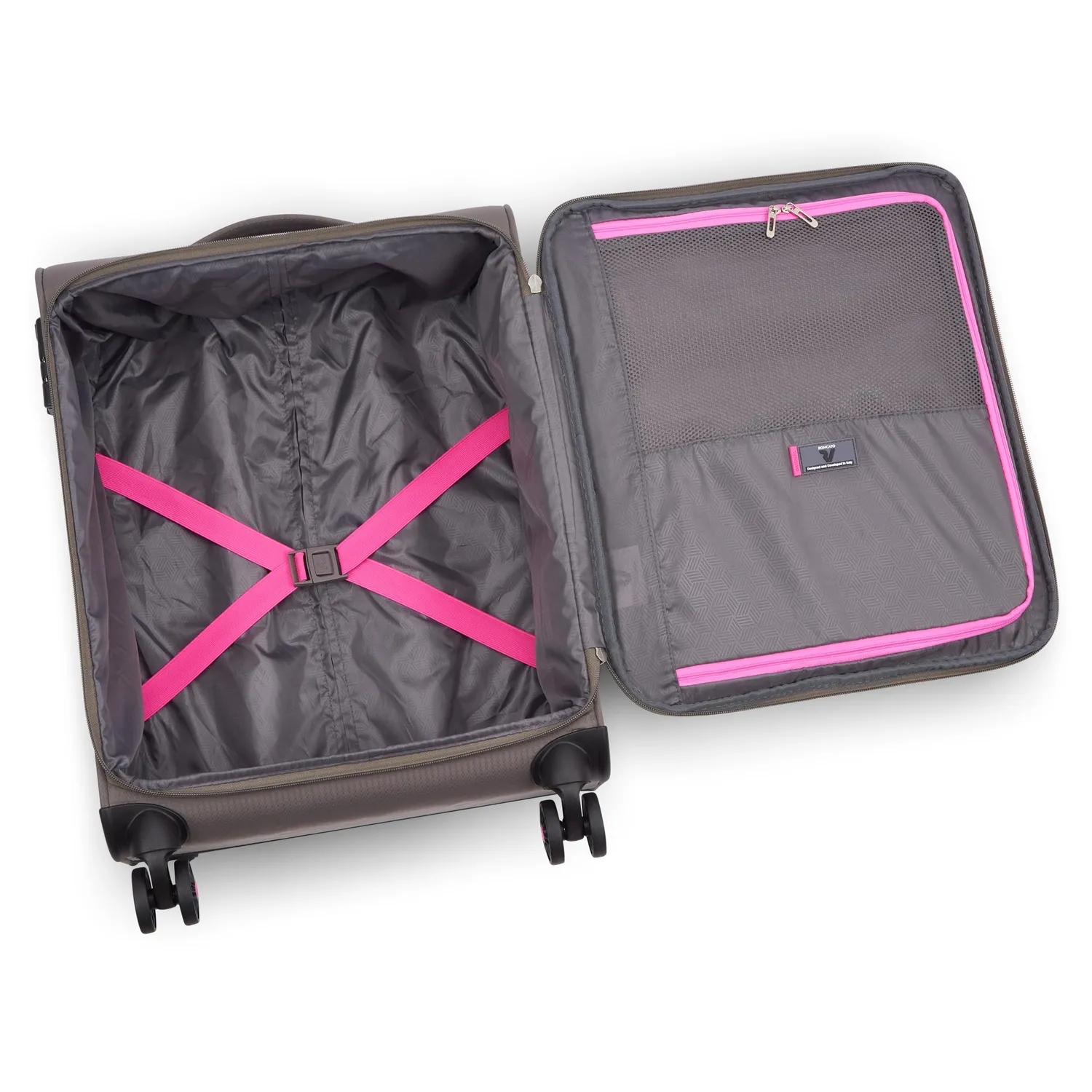 Roncato Neon Lite trolley cabina morbido 4 ruote TSA leggero