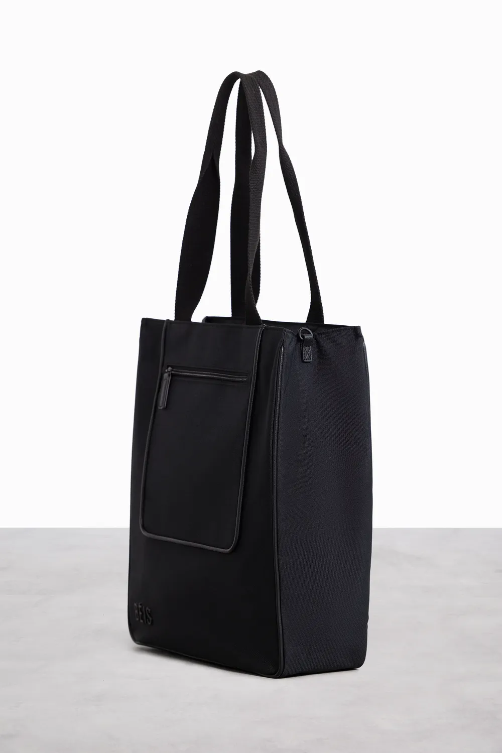 Beis North To South Tote borsa nera riciclata
