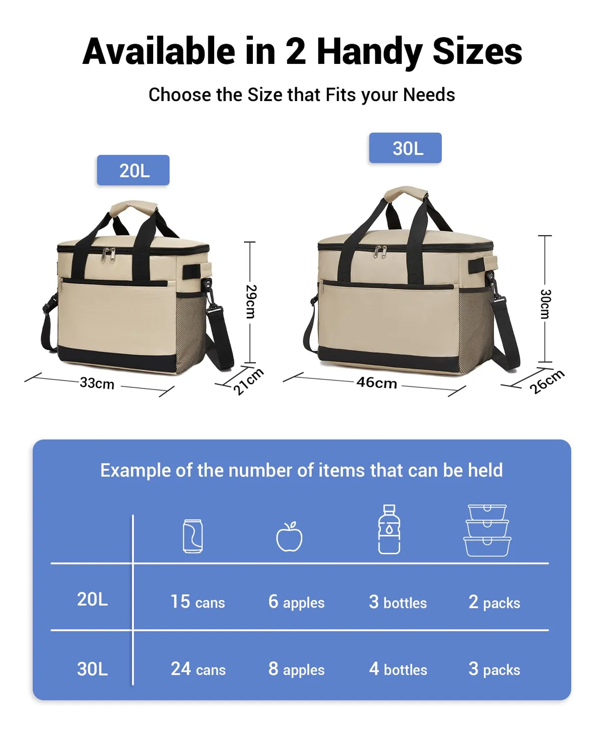 Kono borsa termica porta pranzo 20L kaki
