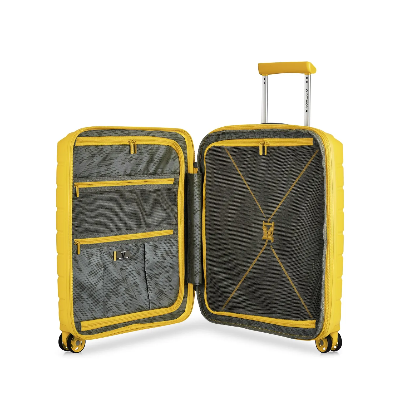 Roncato Butterfly trolley cabina 4 ruote giallo sole