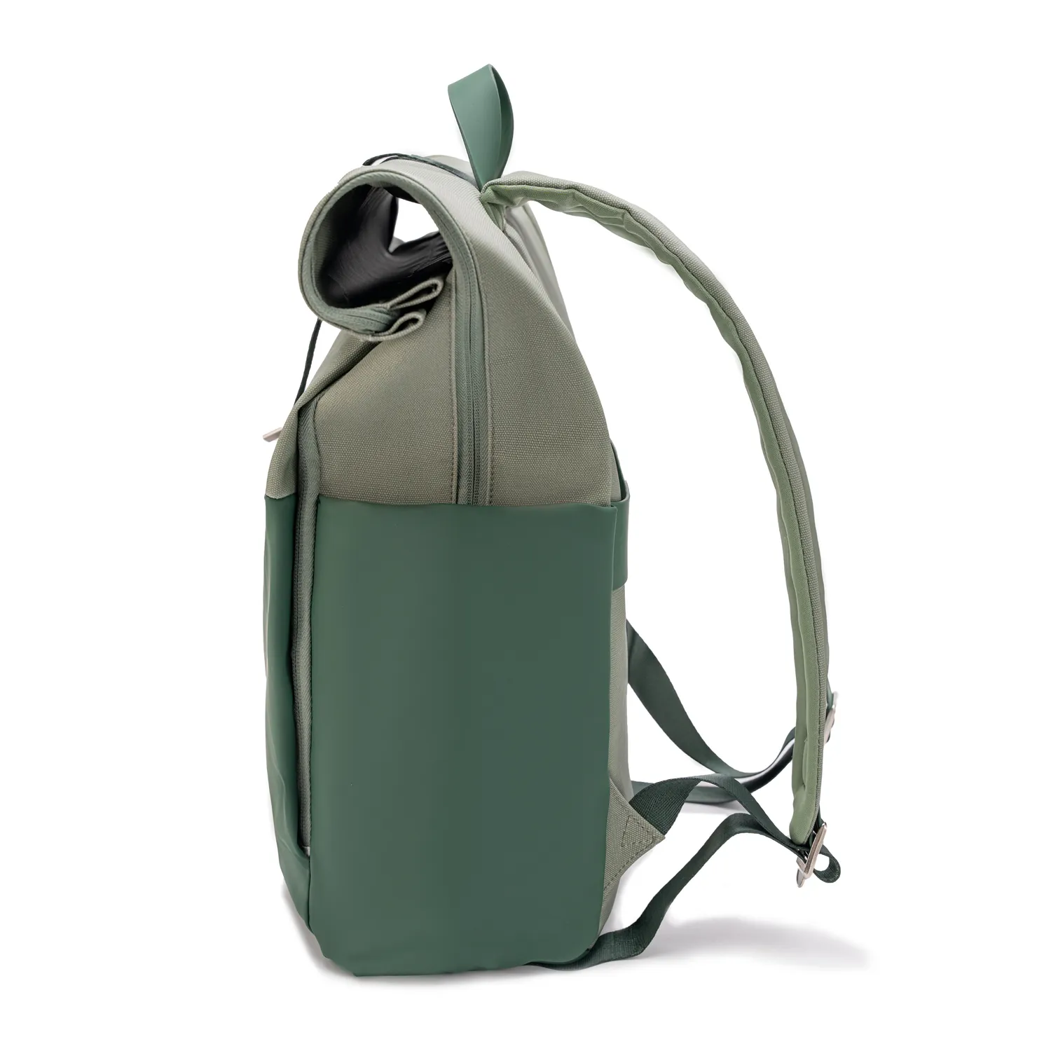 CELIMS Pack Viaggio Zaino Roll-Top + Borraccia 740 ml Verde