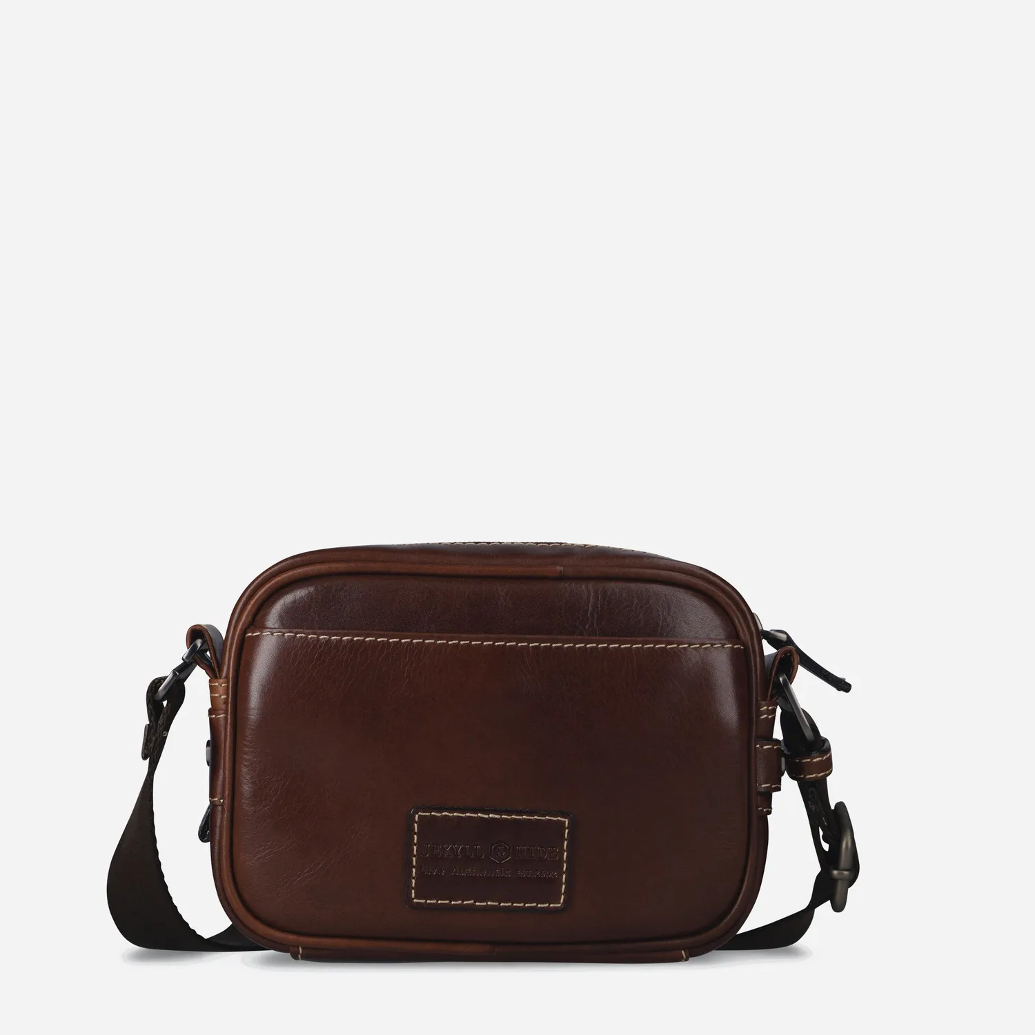 Jekyll Hide Oxford tracolla pelle piccola nera