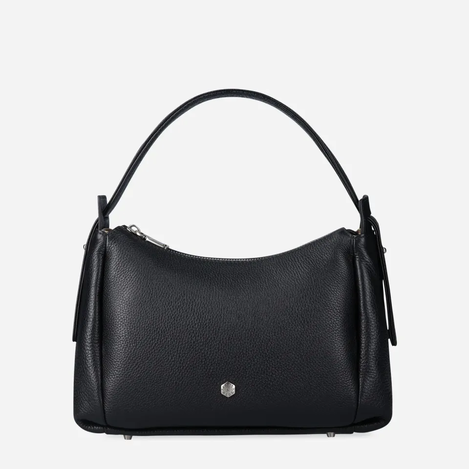 Jekyll & Hide Madrid Sling borsa nera pelle pieno fiore