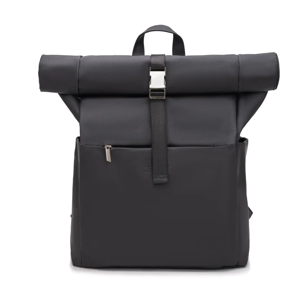 CELIMS Zaino Roll-Top 45x36x20 bagaglio a mano nero easyjet