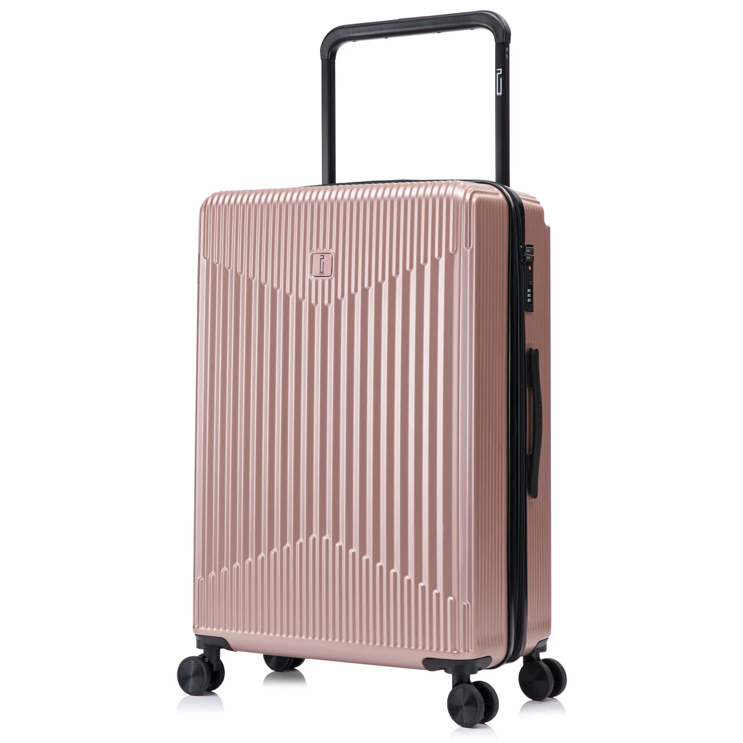 CELIMS Wide Trolley set 3 valigie ABS nere estensibili