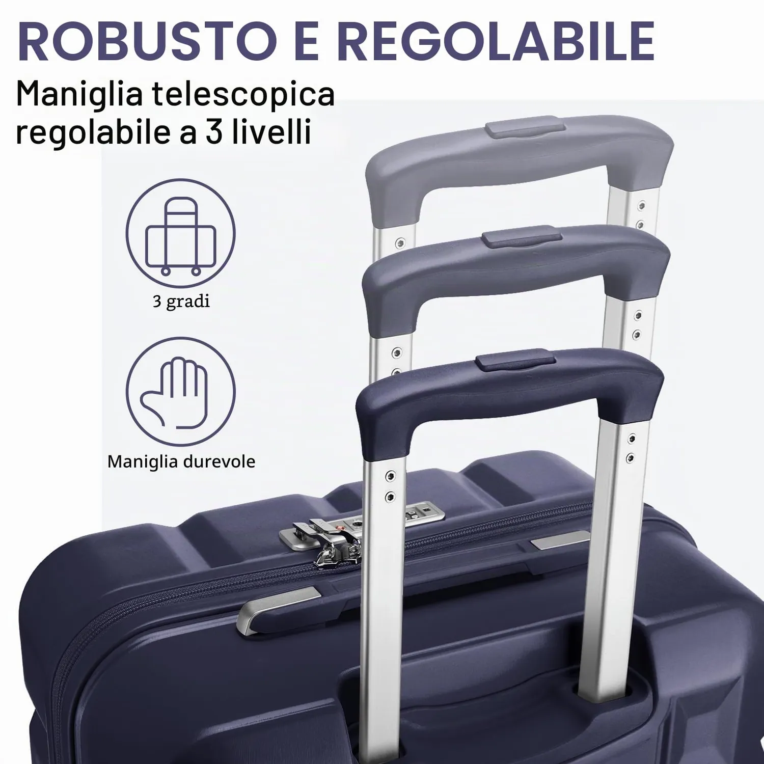 Kono set 2 valigia rigida e beauty marina militare