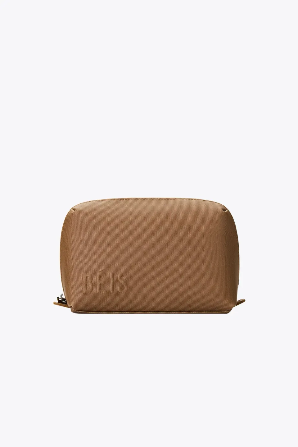 Beis Small Cosmetic Pouch camel pochette wipeable