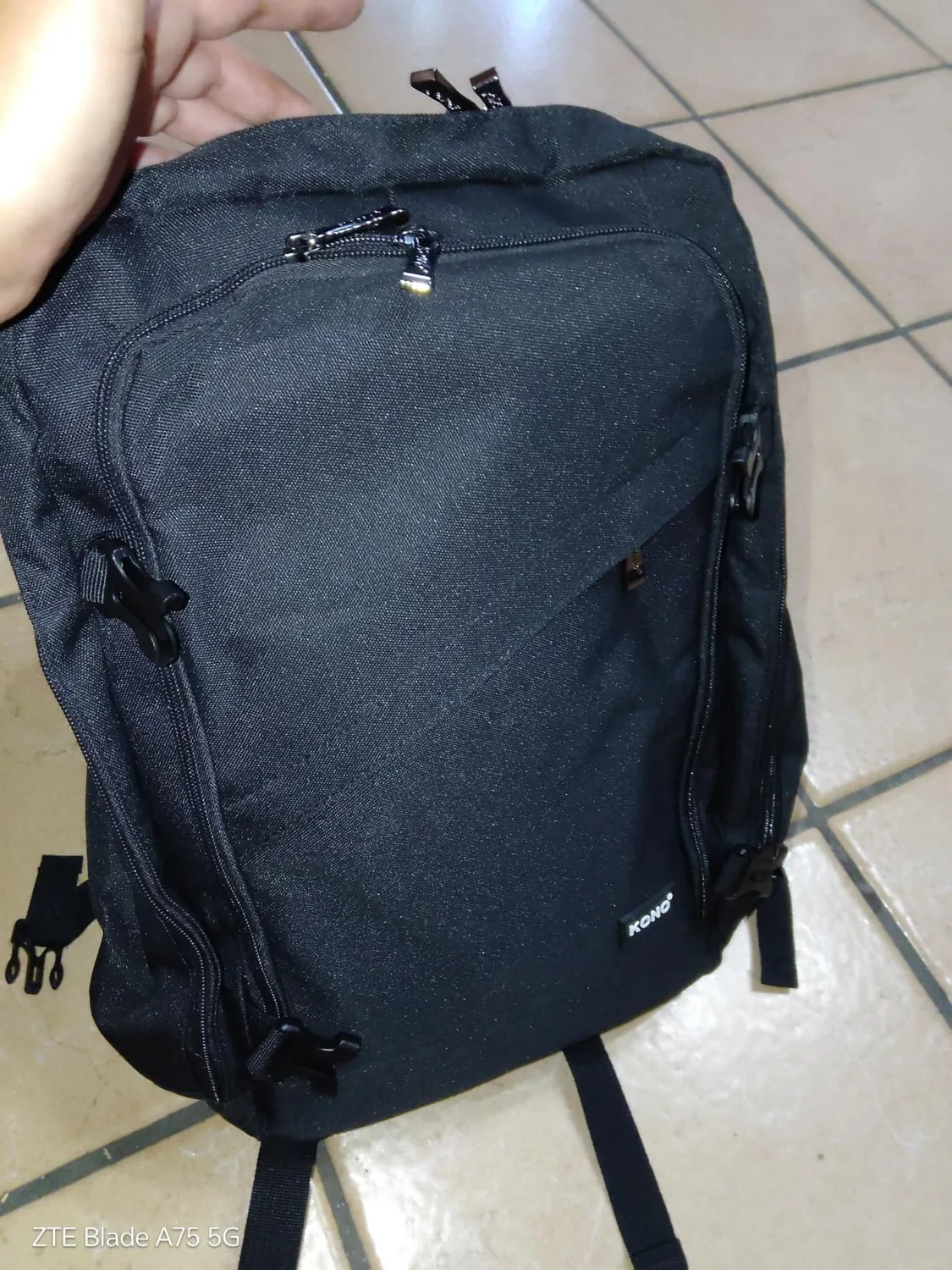 Kono Ryanair 40x20x25 zaino bagaglio mano nero 20L