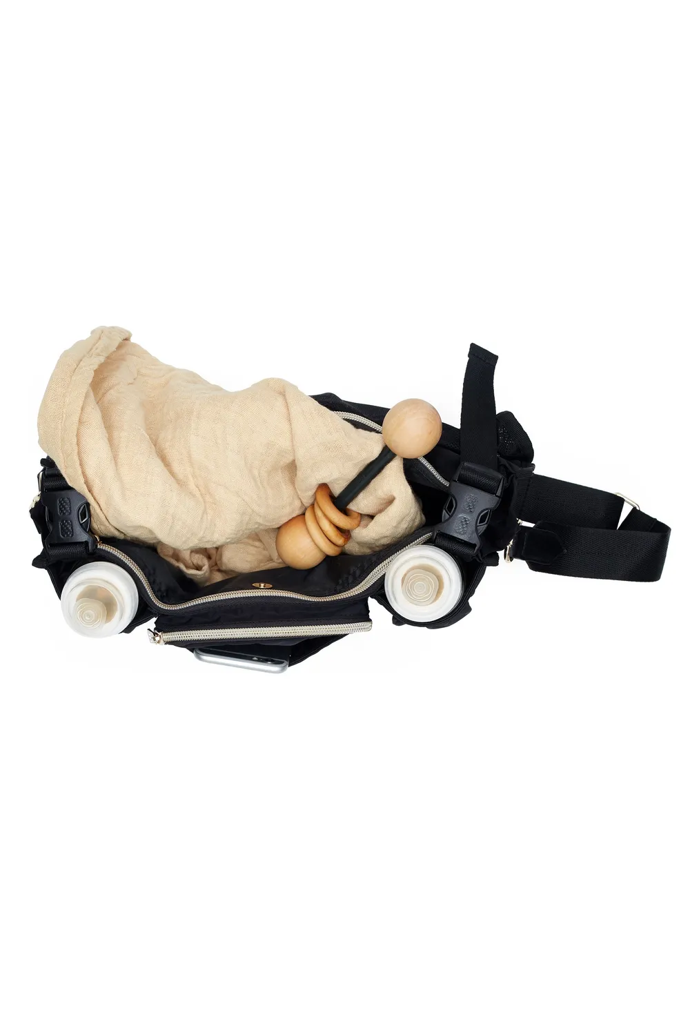 Beis Stroller Caddy organizer passeggino nero da viaggio