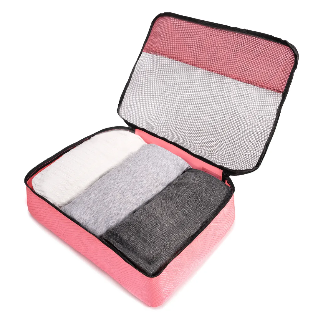 CELIMS Packing Cube Organizer Valigia Rosa Nuvola Singolo