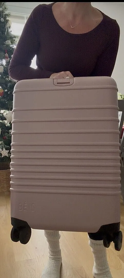 Beis Carry-On Roller Beige trolley mano beige rigido