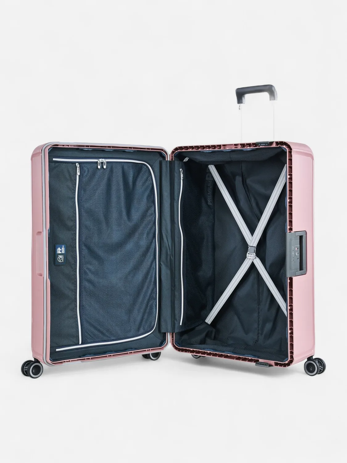 Eminent Vertica Grande valigia rosa rigida