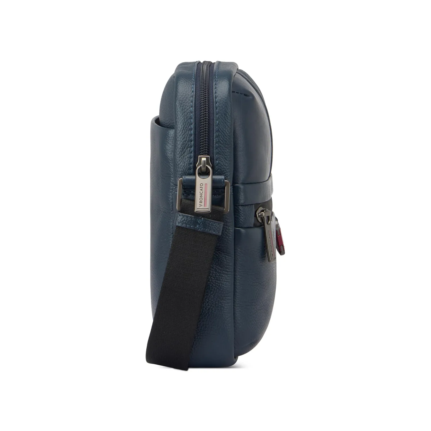 Roncato Trial DLX Borsello Uomo Blu Navy Pelle