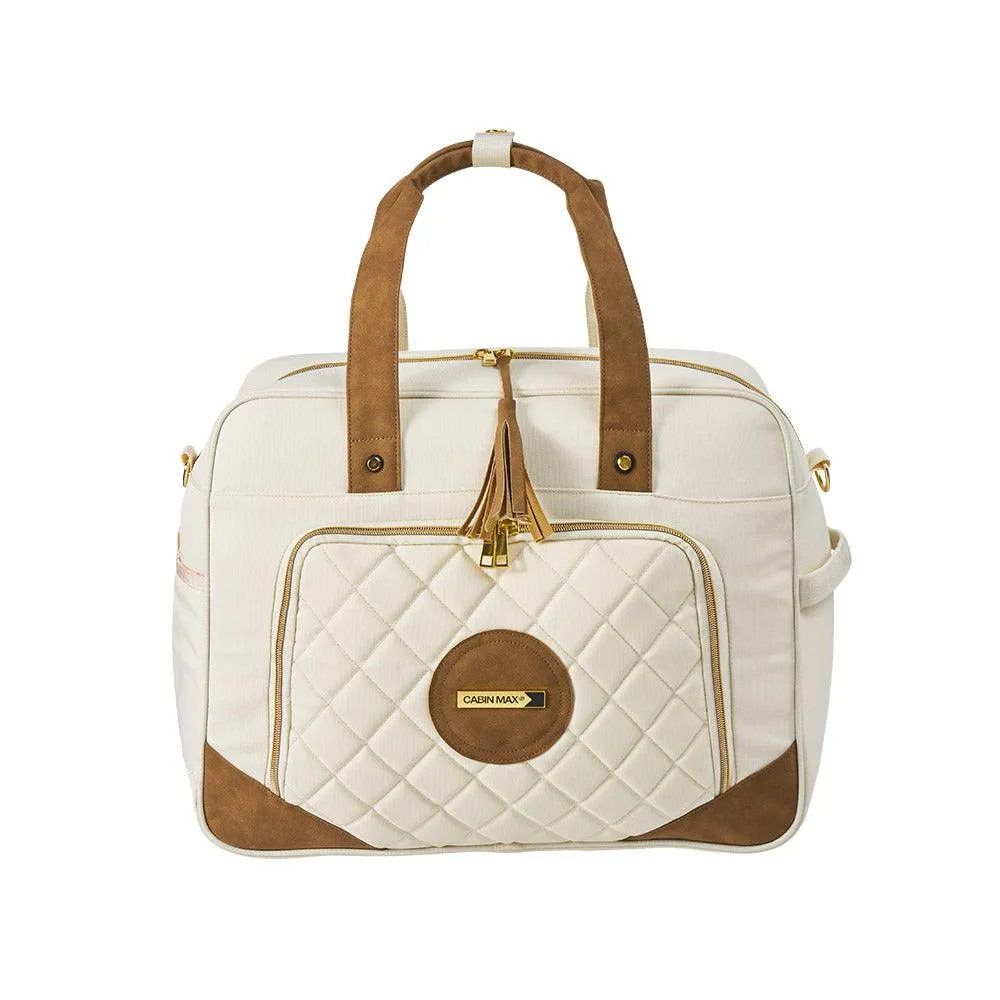 Cabin Max Lyon Vela borsone 45x36x20 crema-oro 30L laptop