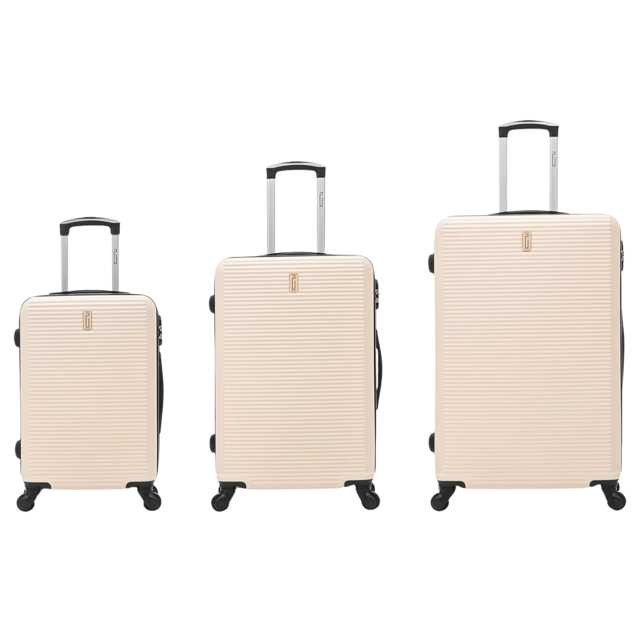 CELIMS Set 3 Valigie ABS Rigide Beige 55+65+75 cm