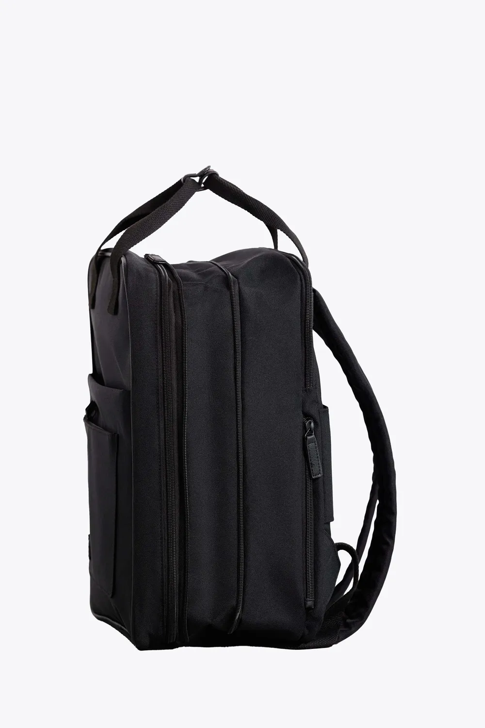 Beis Expandable Backpack zaino nero estensibile
