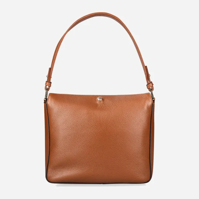 Jekyll & Hide Madrid Tote borsa pelle Clay strutturata