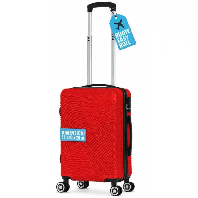 Provitera Trolley Cabina Rigido Rosso 55x40x20 ABS