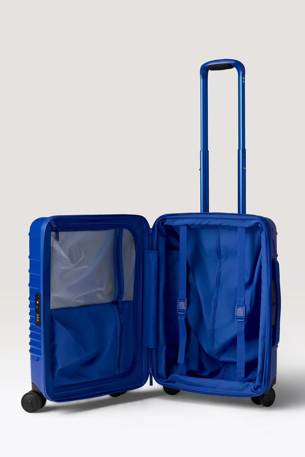 Beis The Carry-On Roller trolley cabina blu cobalt lucido
