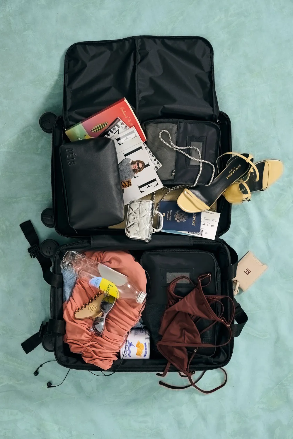 Beis Carry-On Roller Black trolley mano nero rigido