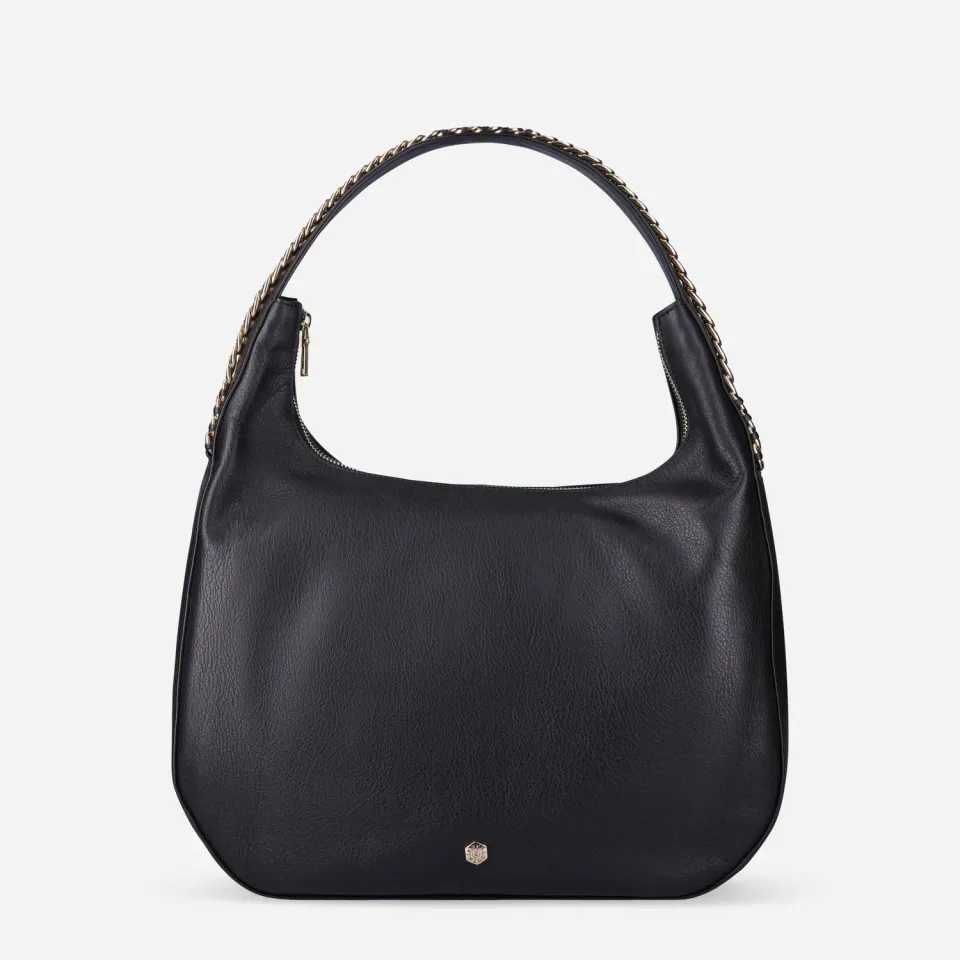 Jekyll & Hide Geneva Hobo Borsa Pelle da Spalla Nera