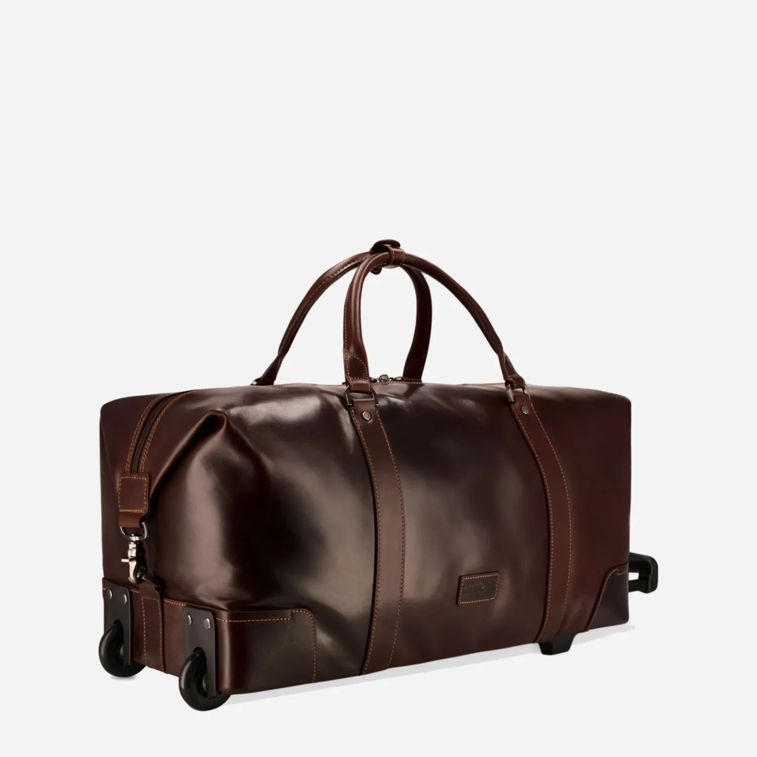 Jekyll & Hide Oxford Wheeled Weekender borsone tabacco