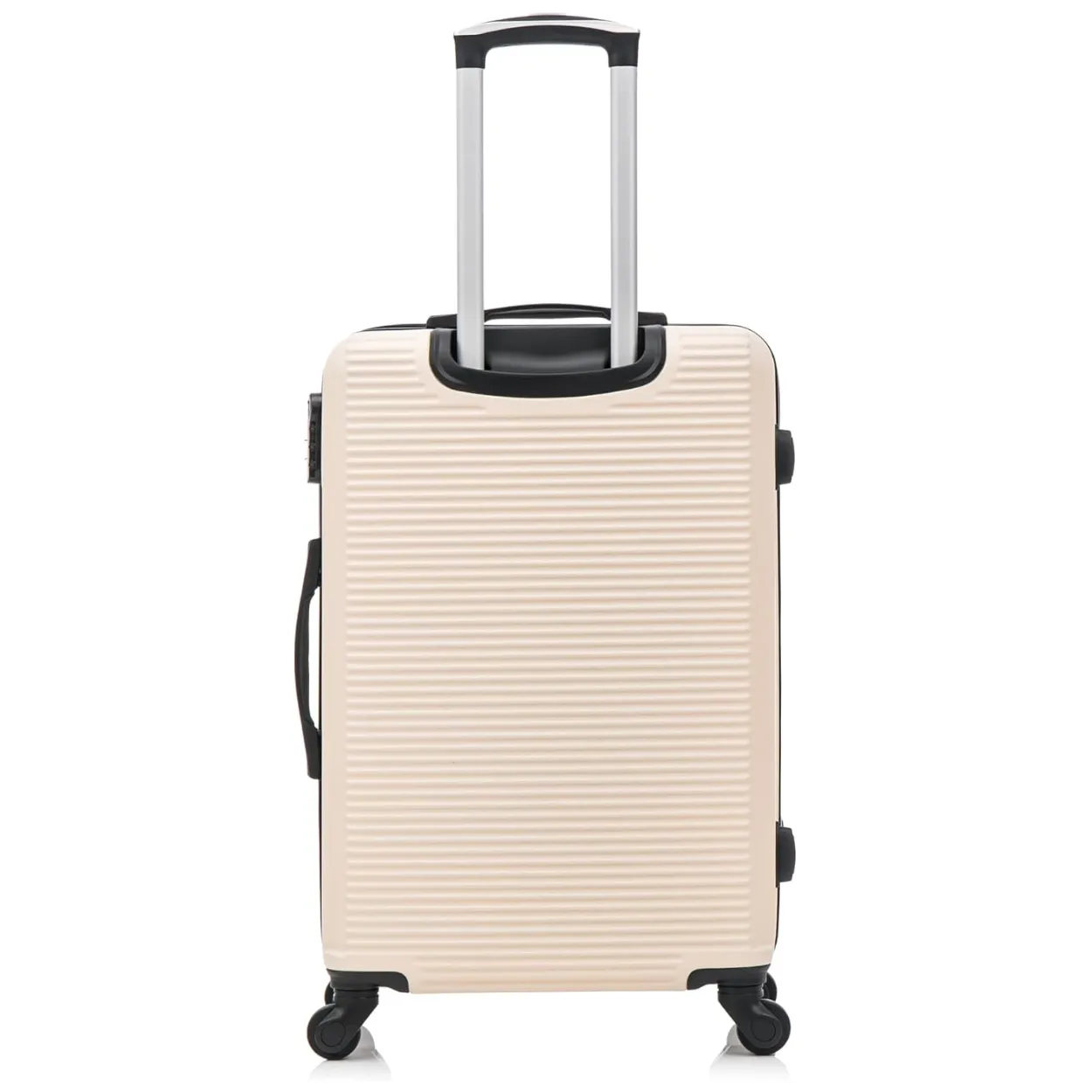 CELIMS Set 3 Valigie ABS Rigide Beige 55+65+75 cm