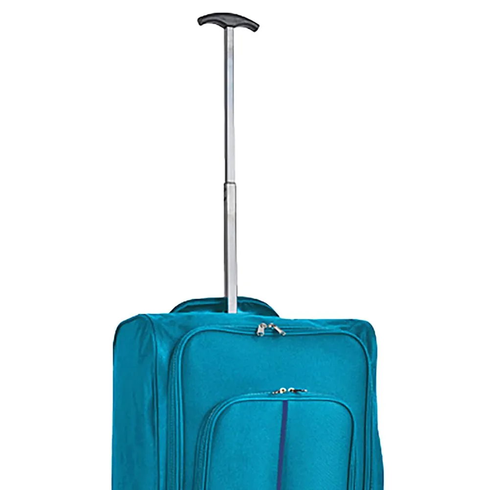Provitera set 3 valigie morbide azzurro 50-60 cm