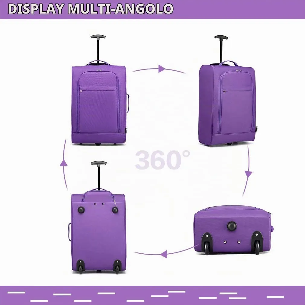 Kono Bagaglio Mano soft trolley leggero blu