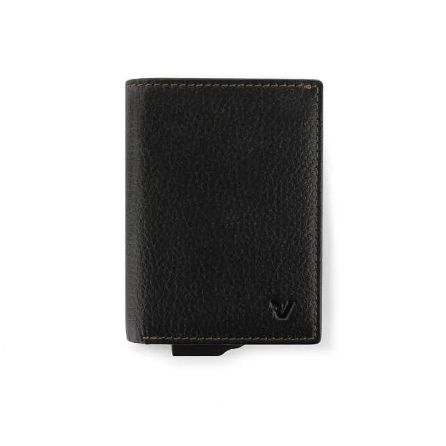 Roncato Iron 4.0 portacarte Nero pelle RFID 7x11 cm