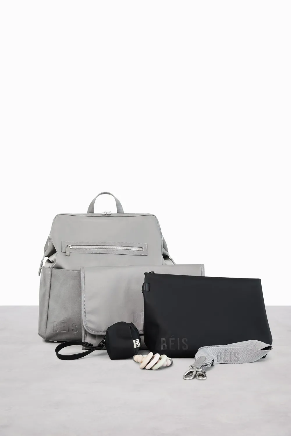 Beis Backpack Diaper Bag zaino fasciatoio grigio con fasciatoio