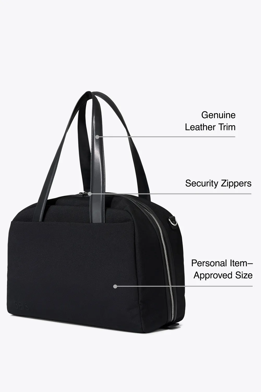 Beis The Duffle borsone viaggio nero porta PC