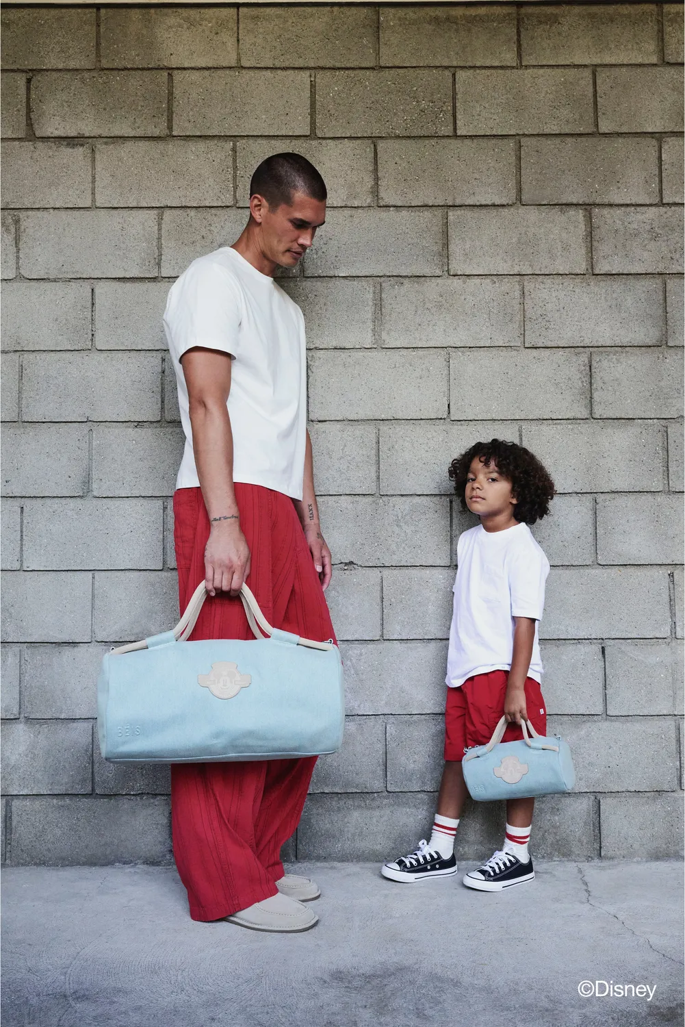Beis Disney Small Duffle borsone Blue Jeans