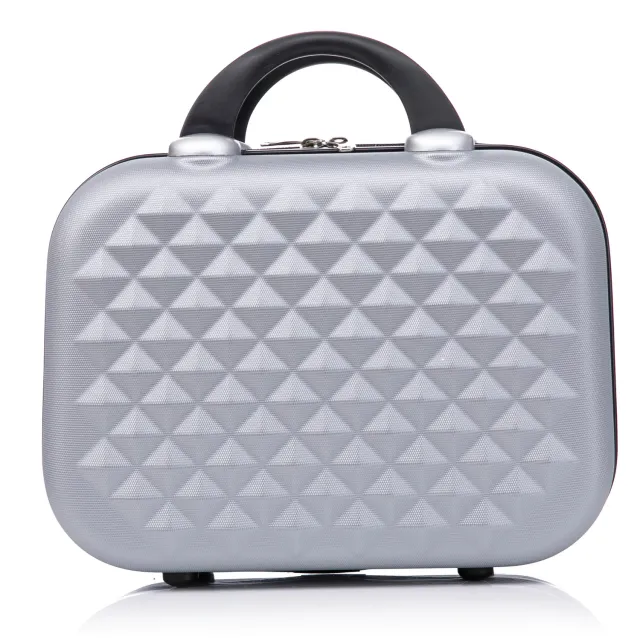 Celims Beauty Case rigido ABS 32 cm argento ultraleggero