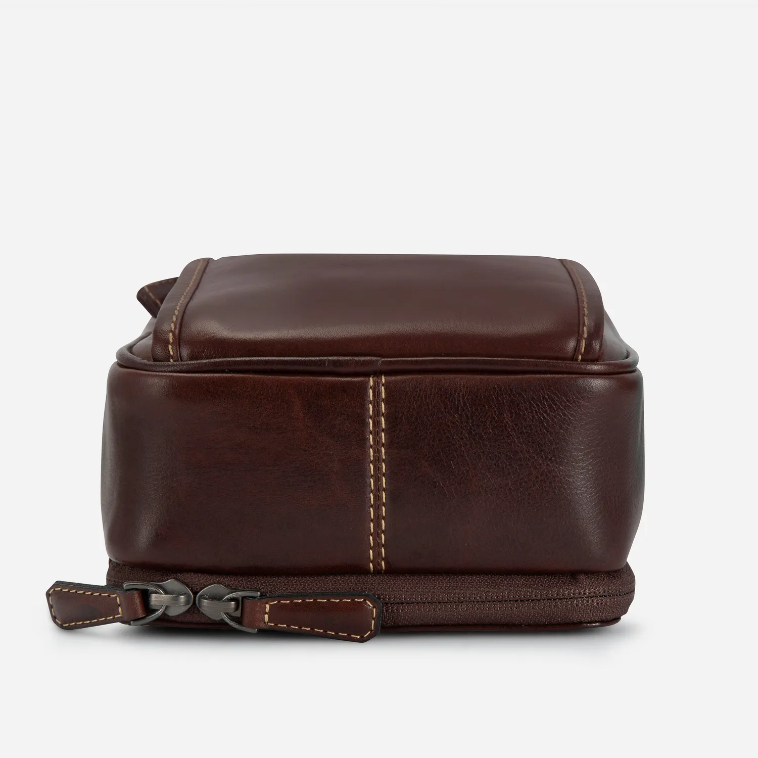Jekyll & Hide Oxford Detailed Crossbody tracolla Mocha pelle