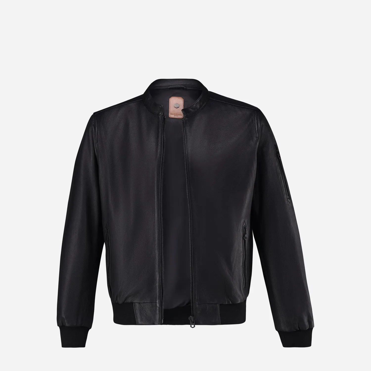 Jekyll & Hide Reeves giacca pelle nera leggera