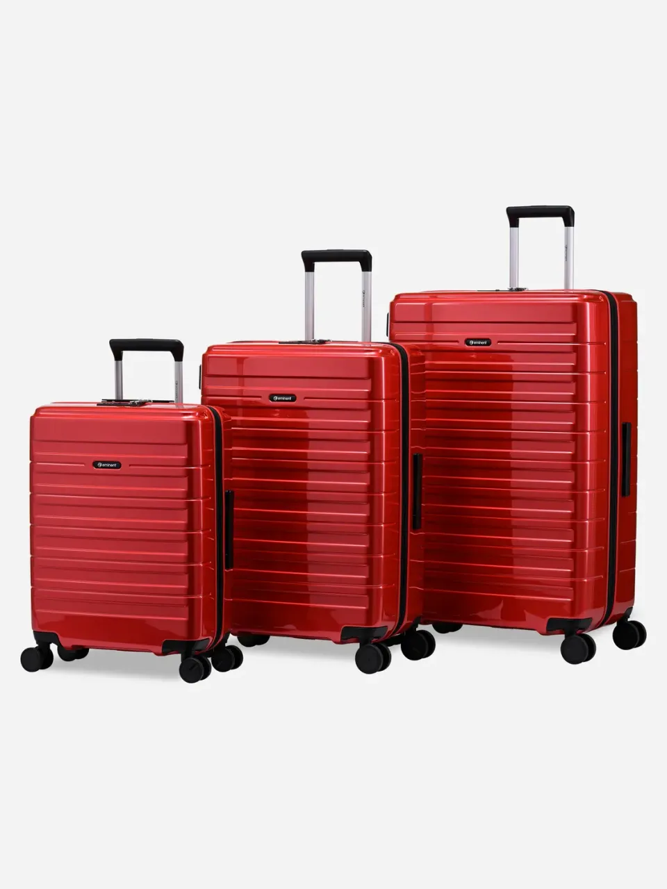Eminent Voyager Set valigie espandibili rosso rigide