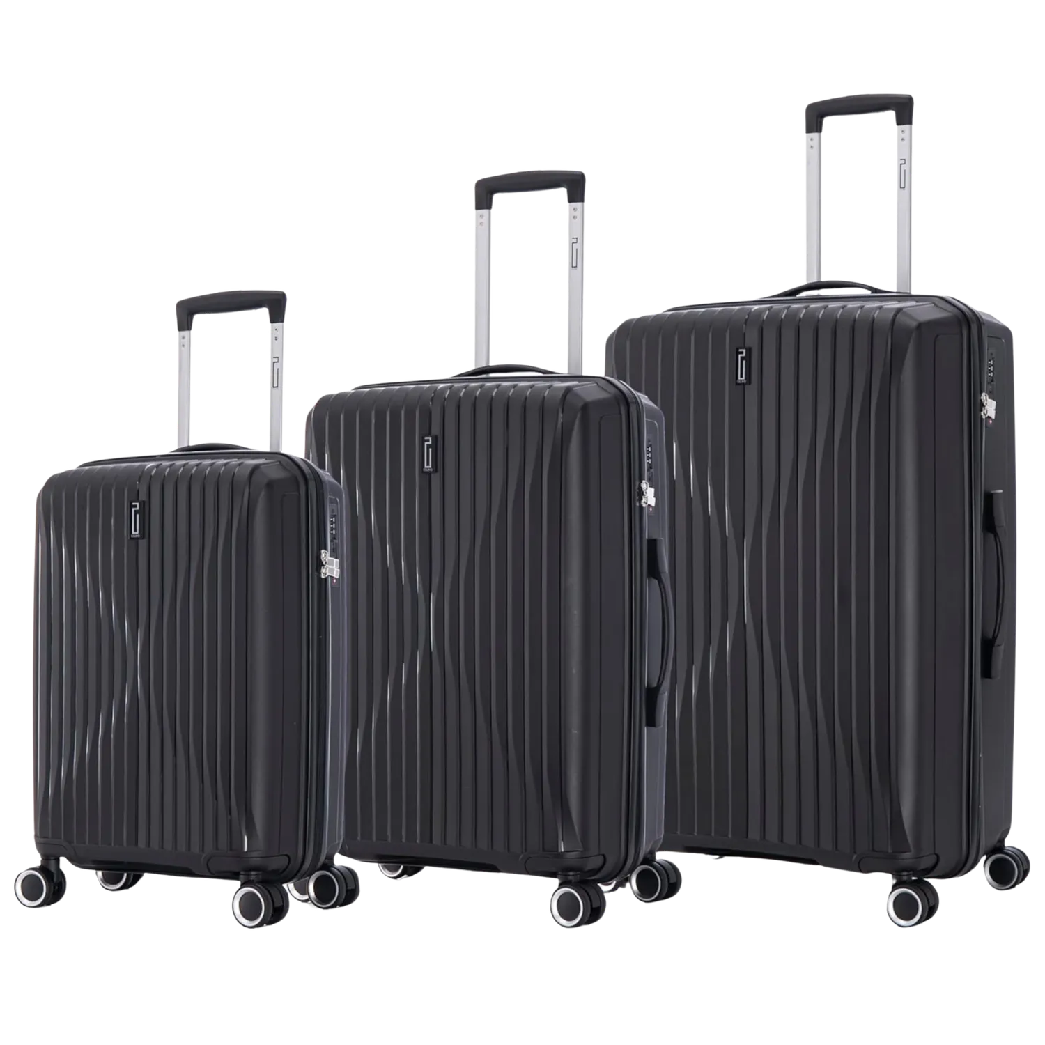 CELIMS SkyCruiser Set 3 Valigie Polipropilene Nere