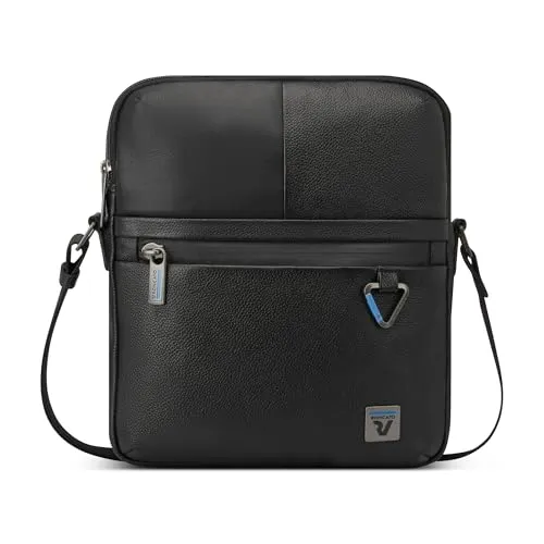 Roncato Trial DLX Borsello Uomo Nero Vera Pelle