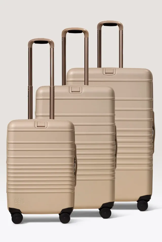 Beis The 3 Piece Luggage Set 3 trolley beige