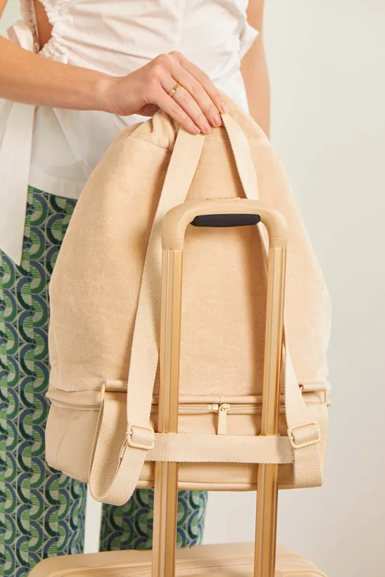 Beis Terry Backpack Cooler zaino termico beige