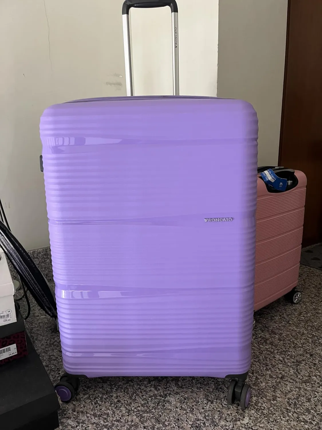 Roncato R-Lite Trolley Grande 75 cm Valigia Blu Cobalto Espandibile