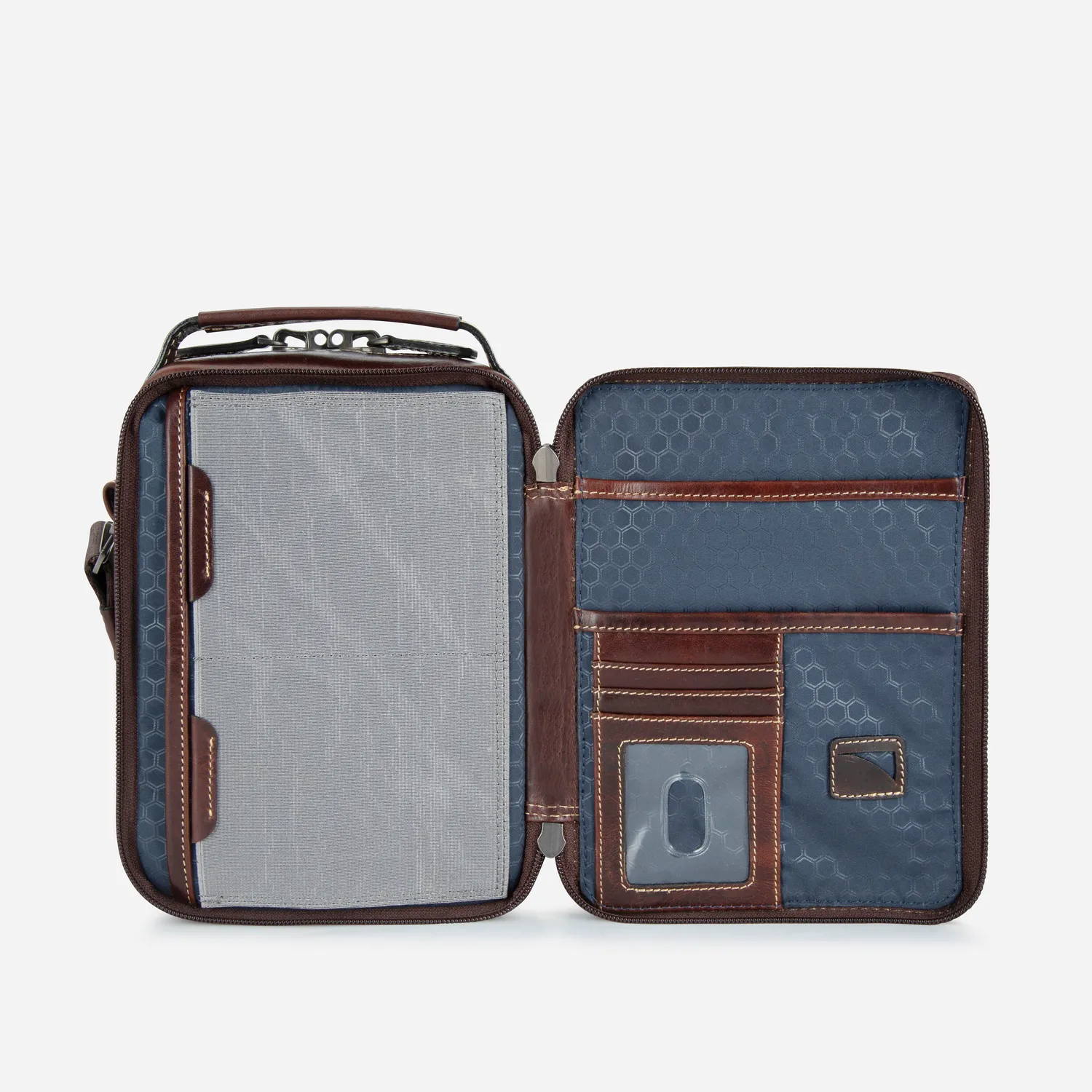 Jekyll & Hide Oxford Detailed Crossbody tracolla Mocha pelle