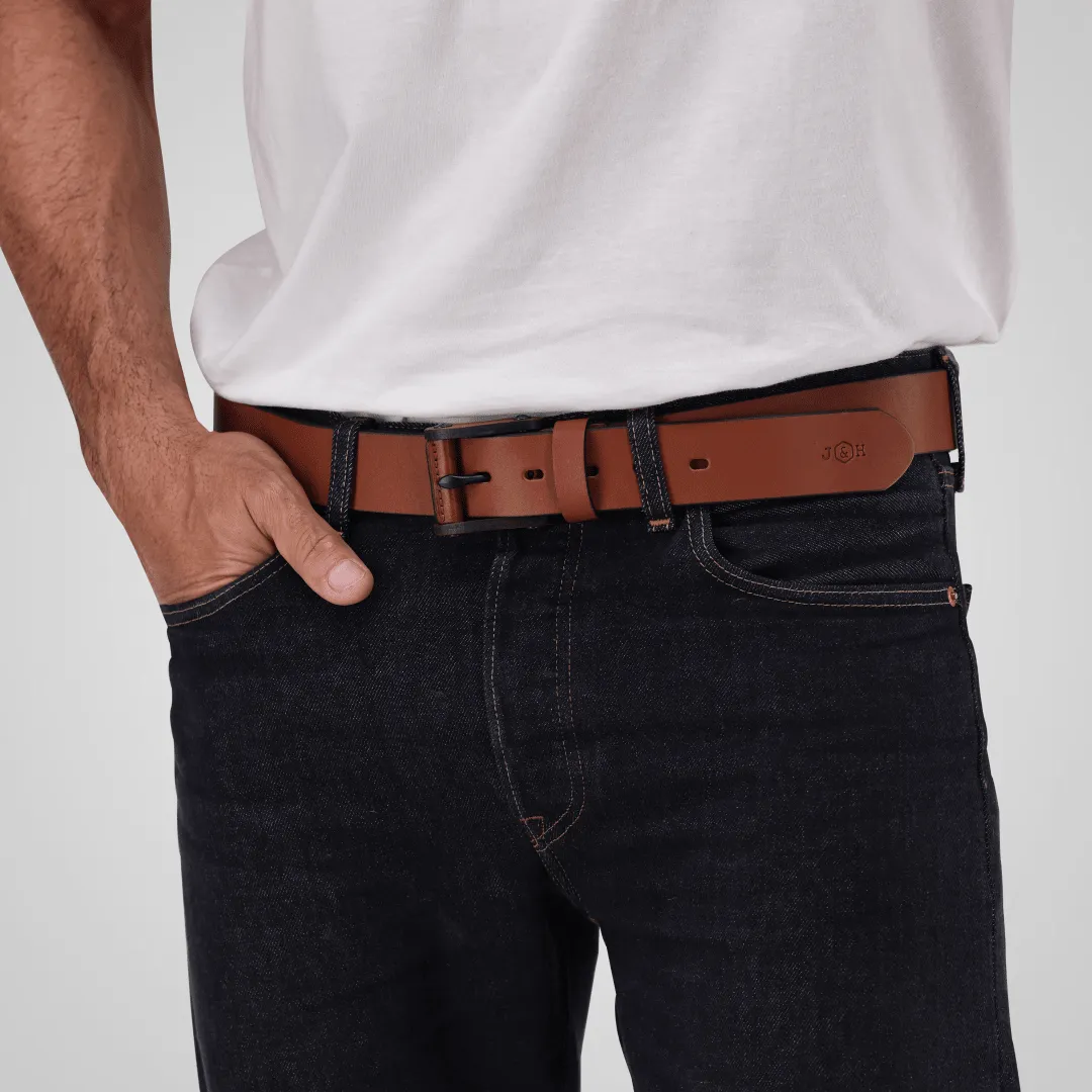 Jekyll & Hide Boston cintura pelle nero 40mm L