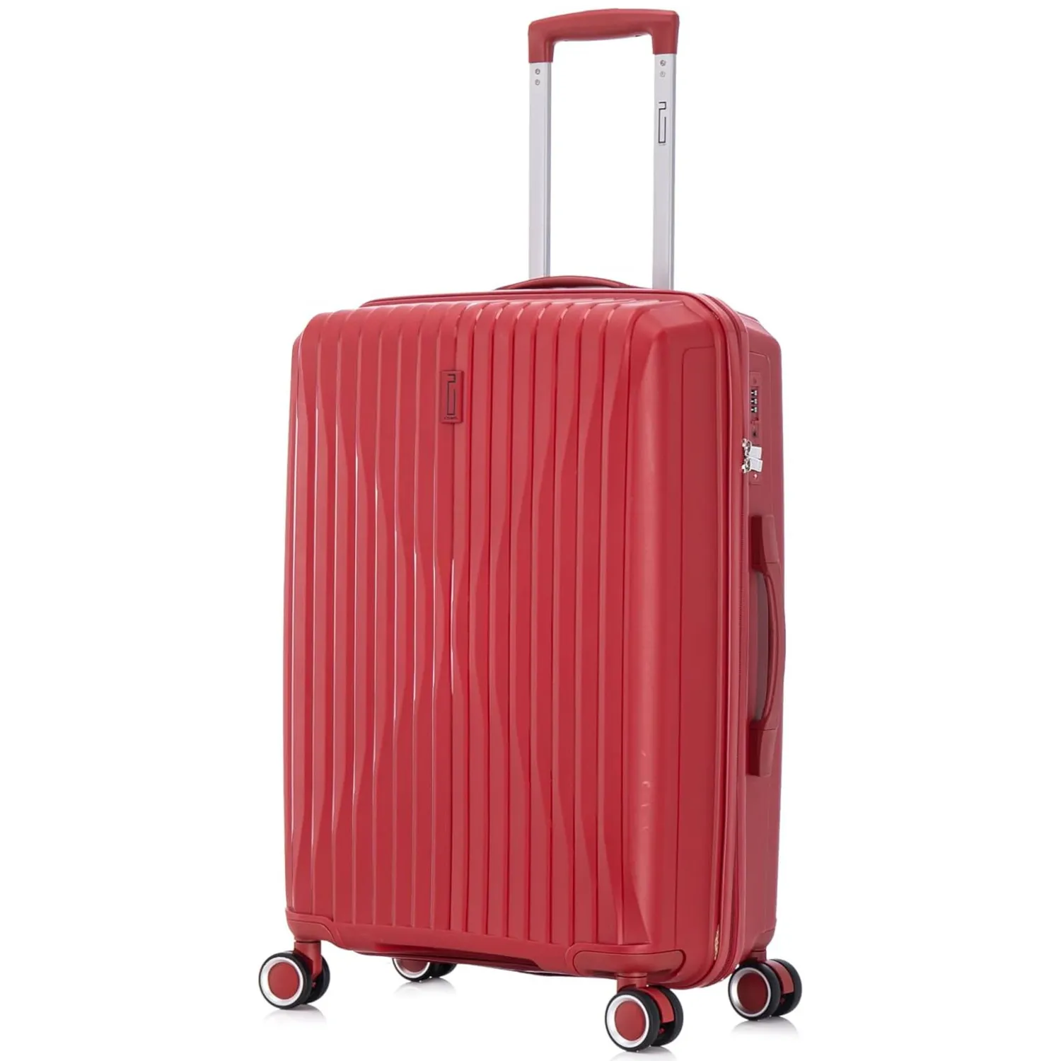 CELIMS SkyCruiser set 3 valigie rosso polipropilene