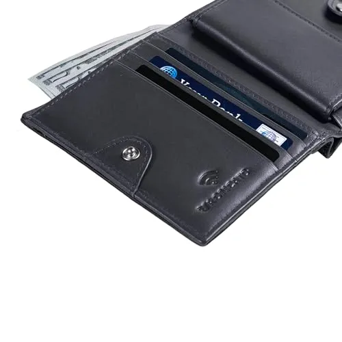Roncato Sidney portafogli uomo pelle blu RFID