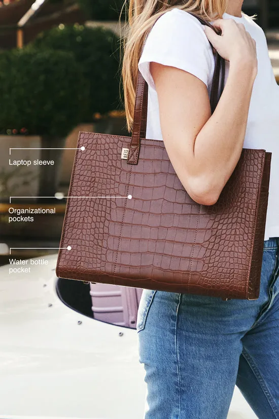 Beis Work Tote tote lavoro acero cocco vegano