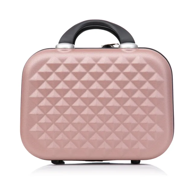 CELIMS Vanity Beauty Case 35 cm ABS Oro Rosa Rigido Viaggio