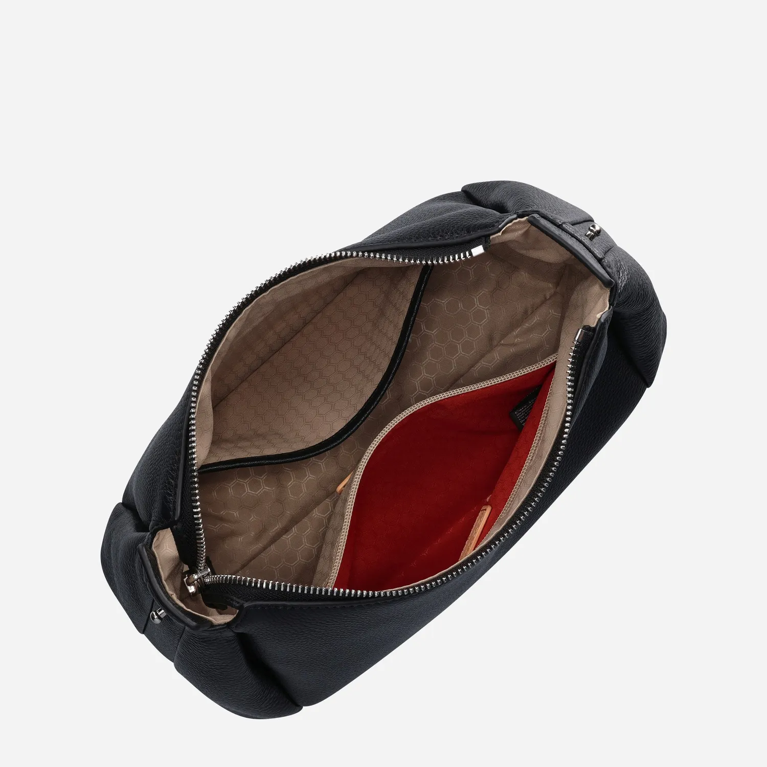 Jekyll & Hide Madrid Sling borsa nera pelle pieno fiore